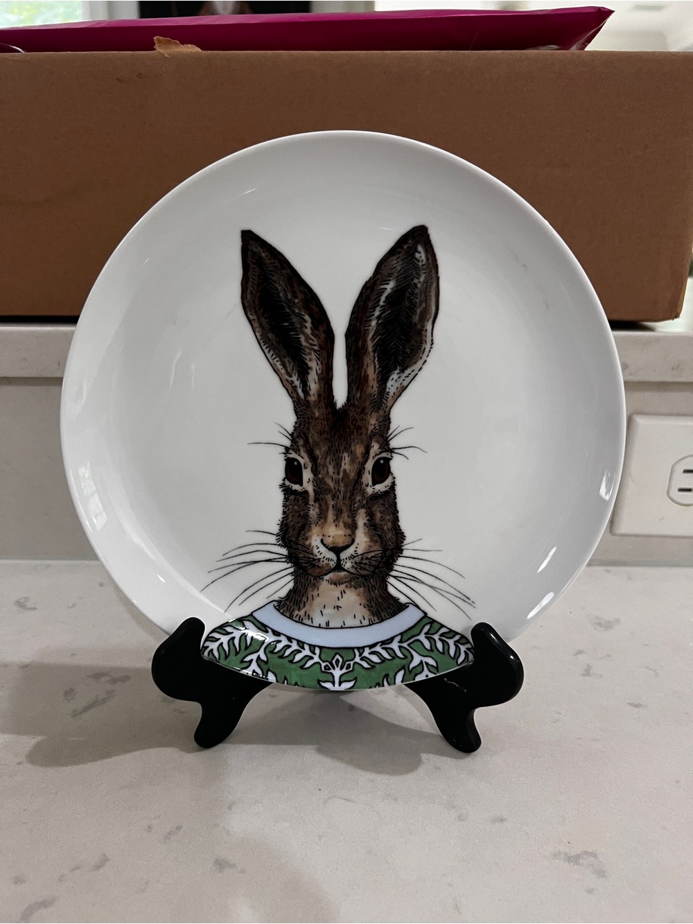 West Elm Dapper Animal Rabbit salad Plate